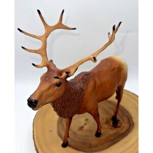 Vintage Breyer Molding Co Bull Elk ~  Chris Hess Design #77 1960's USA Made 11"